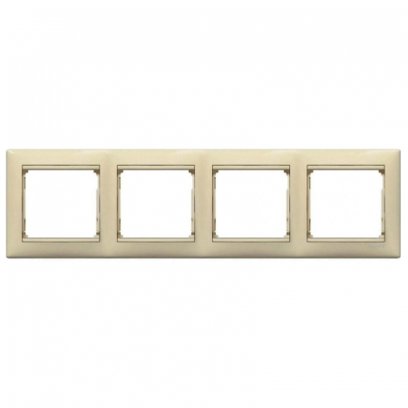 Рамка 4-постовая Legrand Valena слоновая кость 774354