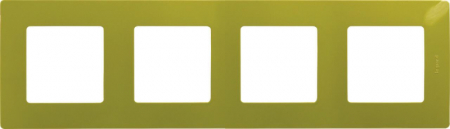 Рамка 4-постовая Legrand Etika зелёный папоротник 672544