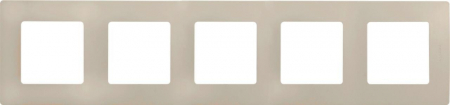 Рамка 5-постовая Legrand Etika слоновая кость 672515