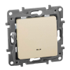 Переключатель одноклавишный Legrand Etika с подсветкой 10A 250V слоновая кость 672315