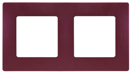 Рамка 2-постовая Legrand Etika сливовая 672562