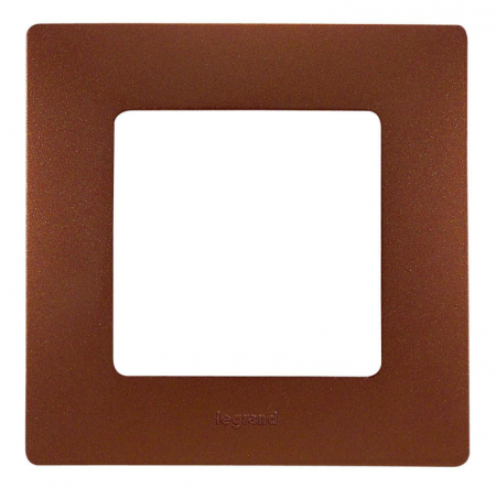 Рамка 1-постовая Legrand Etika какао 672571