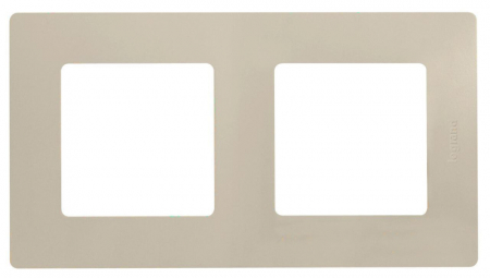 Рамка 2-постовая Legrand Etika слоновая кость 672512
