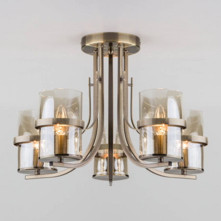 Потолочная люстра Eurosvet 60085/5 античная бронза