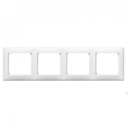 Рамка 4-постовая Legrand Valena белая 774454