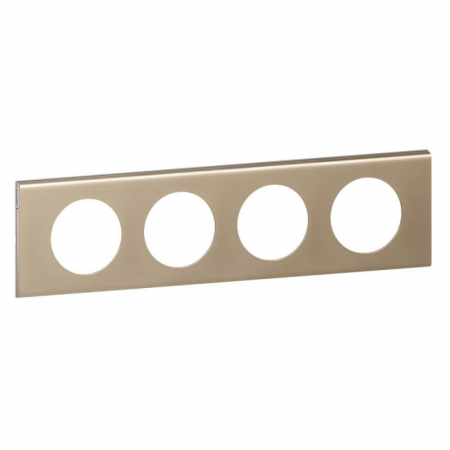 Рамка 4-постовая Legrand Celiane никель велюр 069114