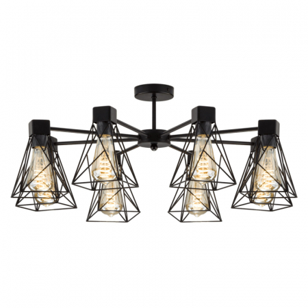 Потолочная люстра Eurosvet Trappola 70107/8 черный
