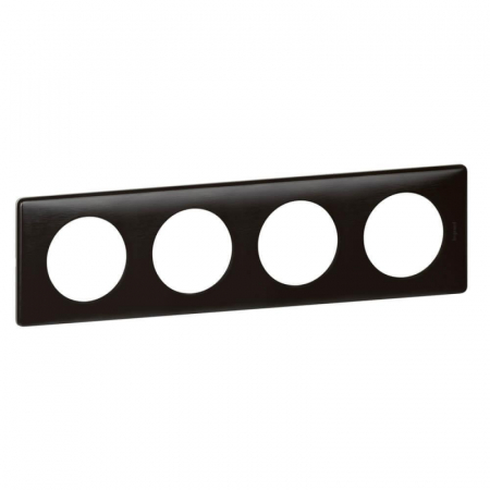 Рамка 4-постовая Legrand Celiane карбон 068984