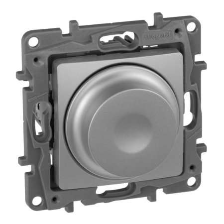 Диммер поворотный Legrand Etika без нейтрали 300W алюминий 672419