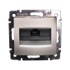 Розетка компьютерная RJ45 Legrand Valena ISDN алюминий 770141