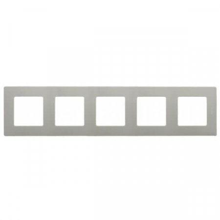 Рамка 5-постовая Legrand Etika светлая галька 672525