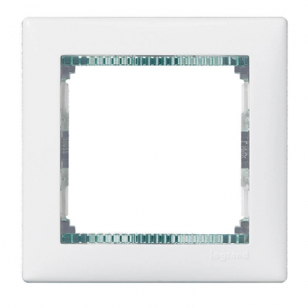 Рамка 1-постовая Legrand Valena белая/кристалл 774461