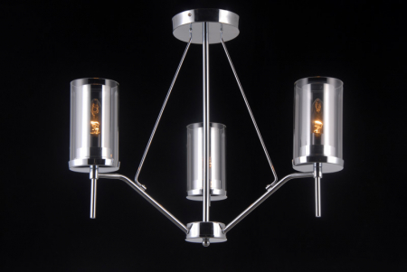 Люстра на штанге Natali Kovaltseva HELSINKI II 81046-3C CHROME