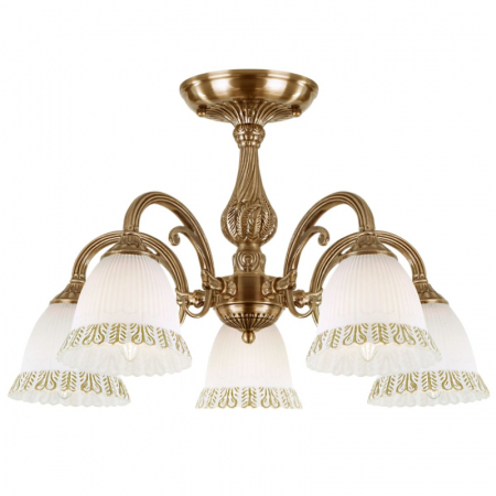 Люстра на штанге Eurosvet 60107/5 античная бронза