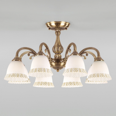 Люстра на штанге Eurosvet 60107/8 античная бронза