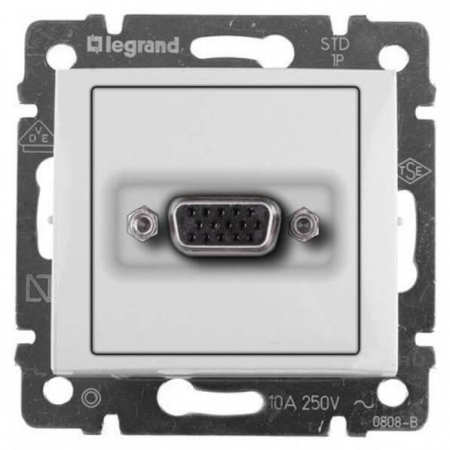 Розетка HD15 Legrand Valena белая 770083