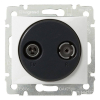 Розетка TV-R оконечная Legrand Valena белая 774433