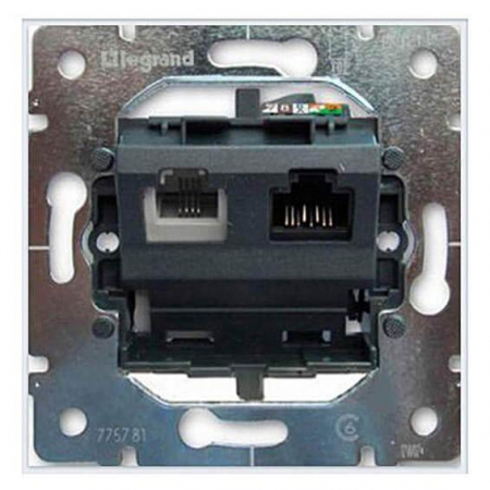 Розетка VDI RJ45/RJ11 Legrand Galea Life 5 кат UTP 775781