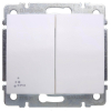 Выключатель двуклавишный Legrand Galea Life 10A 250V IP44 белый 771021