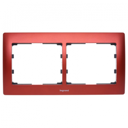 Рамка 2-постовая Legrand Galea Life волшебный красный 771902