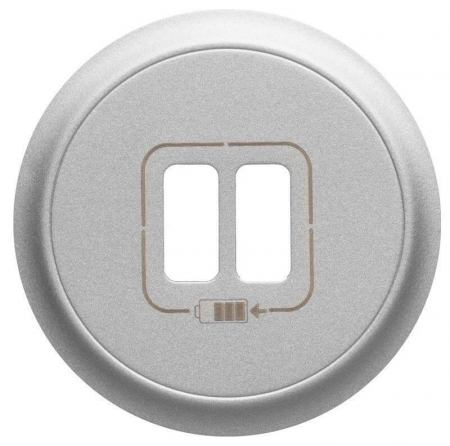 Лицевая панель Legrand Celiane розетки 2хUSB титан 068556