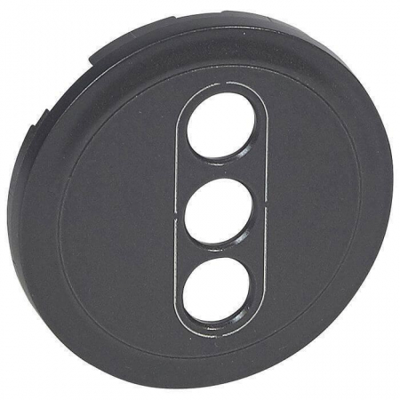 Лицевая панель Legrand Celiane розетки аудио/видео RCA графит 067863