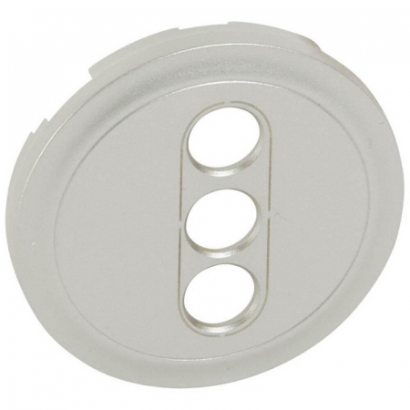 Лицевая панель Legrand Celiane розетки аудио/видео RCA титановая 068513