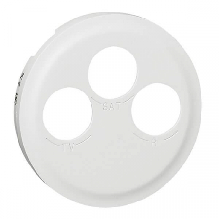 Лицевая панель Legrand Celiane розетки телевизионной TV/FM/SAT белая 068285