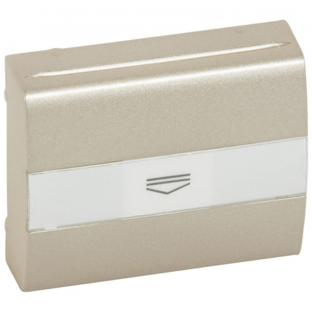 Лицевая панель Legrand Galea Life выключателя с ключом-картой титановая 771454