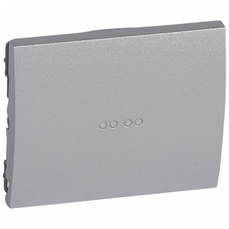 Лицевая панель Legrand Galea Life выключателя с подсветкой алюминий 771334