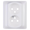 Лицевая панель Legrand Galea Life розетки 2х2К белая 771035