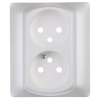 Лицевая панель Legrand Galea Life розетки 2х2К французский стандарт перламутр 771535