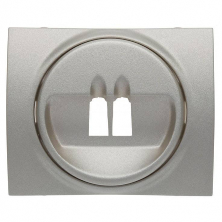 Лицевая панель Legrand Galea Life розетки акустических систем алюминий 771300