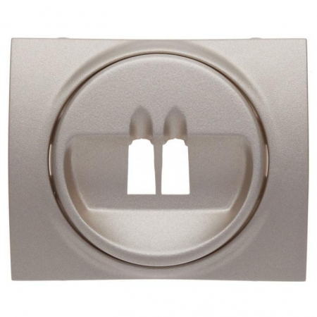 Лицевая панель Legrand Galea Life розетки акустических систем титановая 771400