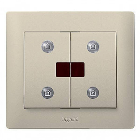 Лицевая панель Legrand Galea Life сценарного выключателя IN ONE титановая 771493