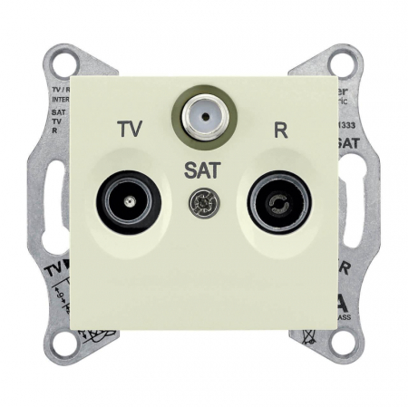 Розетка TV/R/SAT проходная Schneider Electric Sedna 8dB SDN3501247