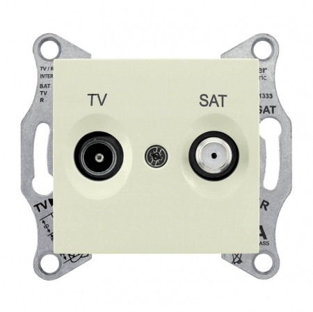 Розетка TV/SAT проходная Schneider Electric Sedna 8dB SDN3401247