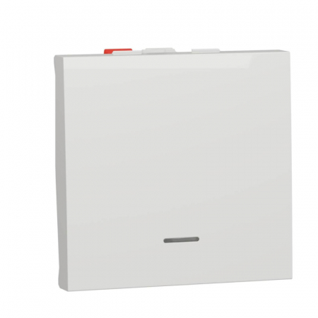 Переключатель одноклавишный с нейтралью Schneider Electric Unica New NU320318S