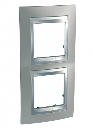 Рамка 2-постовая вертикальная Schneider Electric Unica Top MGU66.004V.039