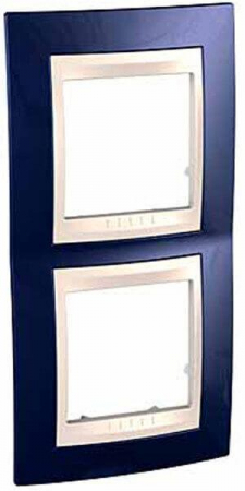 Рамка 2-постовая вертикальная Schneider Electric Unica Хамелеон MGU6.004V.542