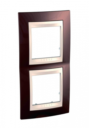 Рамка 2-постовая вертикальная Schneider Electric Unica Хамелеон MGU6.004V.551