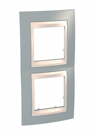 Рамка 2-постовая вертикальная Schneider Electric Unica Хамелеон MGU6.004V.565