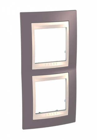 Рамка 2-постовая вертикальная Schneider Electric Unica Хамелеон MGU6.004V.576