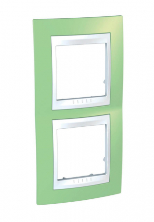Рамка 2-постовая вертикальная Schneider Electric Unica Хамелеон MGU6.004V.863