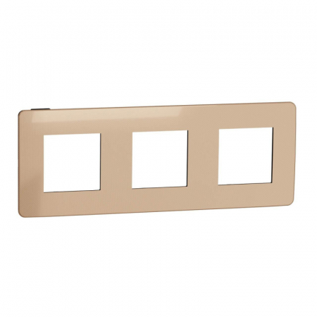 Рамка 3-постовая Schneider Electric Unica New NU280658