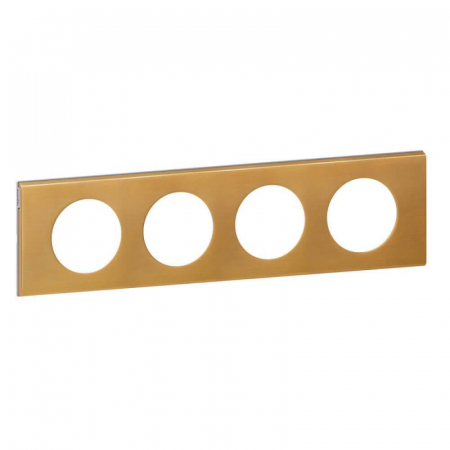 Рамка 4-постовая Legrand Celiane золото 069134