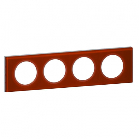 Рамка 4-постовая Legrand Celiane смальта кармин 069474