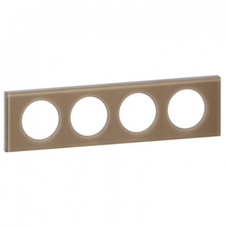 Рамка 4-постовая Legrand Celiane смальта мокка 069464