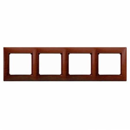 Рамка 4-постовая Legrand Valena тонированное дерево 770314