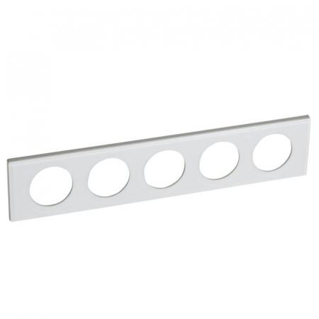 Рамка 5-постовая Legrand Celiane смальта белая глина 069320